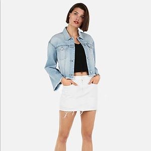 White Denim Express Skirt